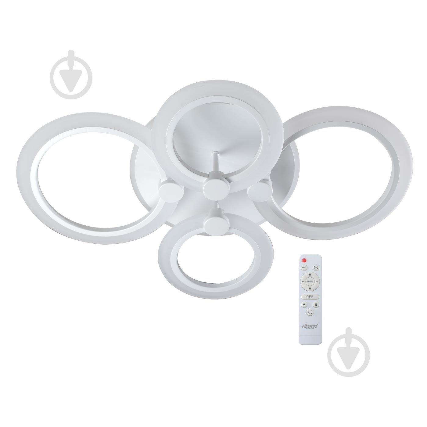 Люстра світлодіодна Accento lighting Gracia AP R 4 60 Вт білий - фото 1
