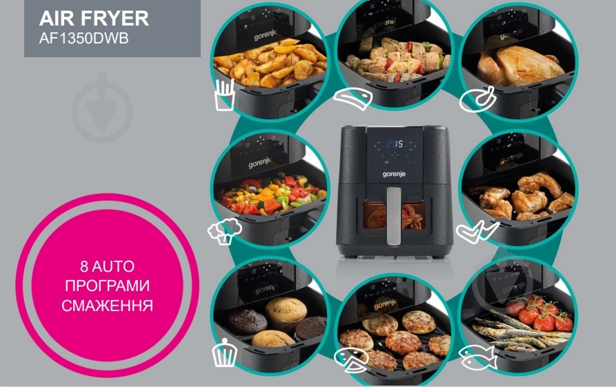 Мультипечь Gorenje AF1350DWB - фото 9