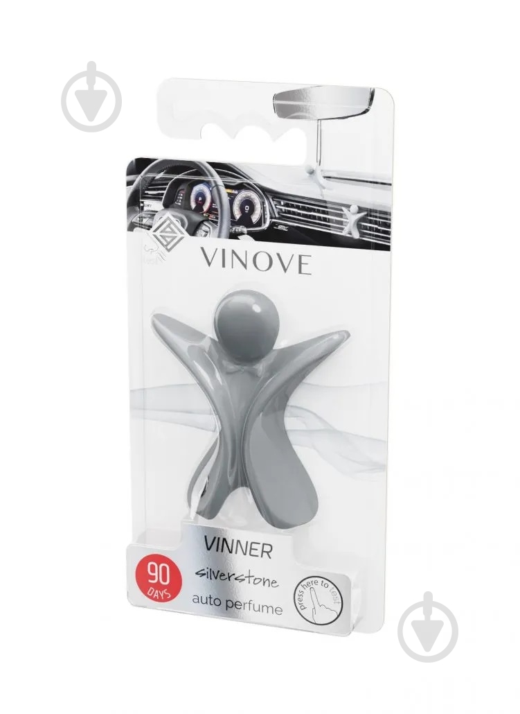 Ароматизатор подвесной VINOVE Vinner Сильверстоун - фото 1 Ароматизатор подвесной VINOVE Vinner Сильверстоун - фото 1