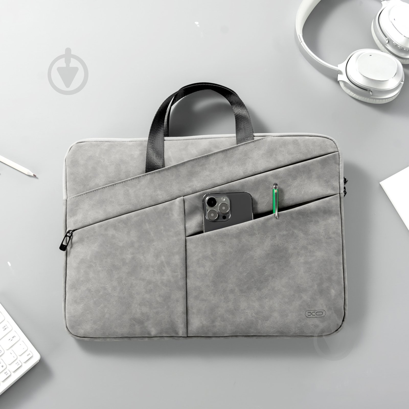Сумка для ноутбука Xo CB05-15” 15" grey (CB05-15.grey) - фото 3