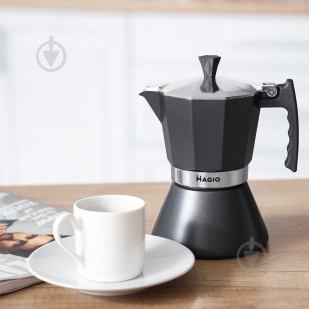 Кофеварка гейзерная Magio MG-1006 - фото 7 Кофеварка гейзерная Magio MG-1006 - фото 7