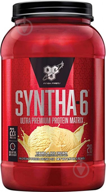 Протеин BSN Syntha-6 Ваниль 1,32 кг - фото 1