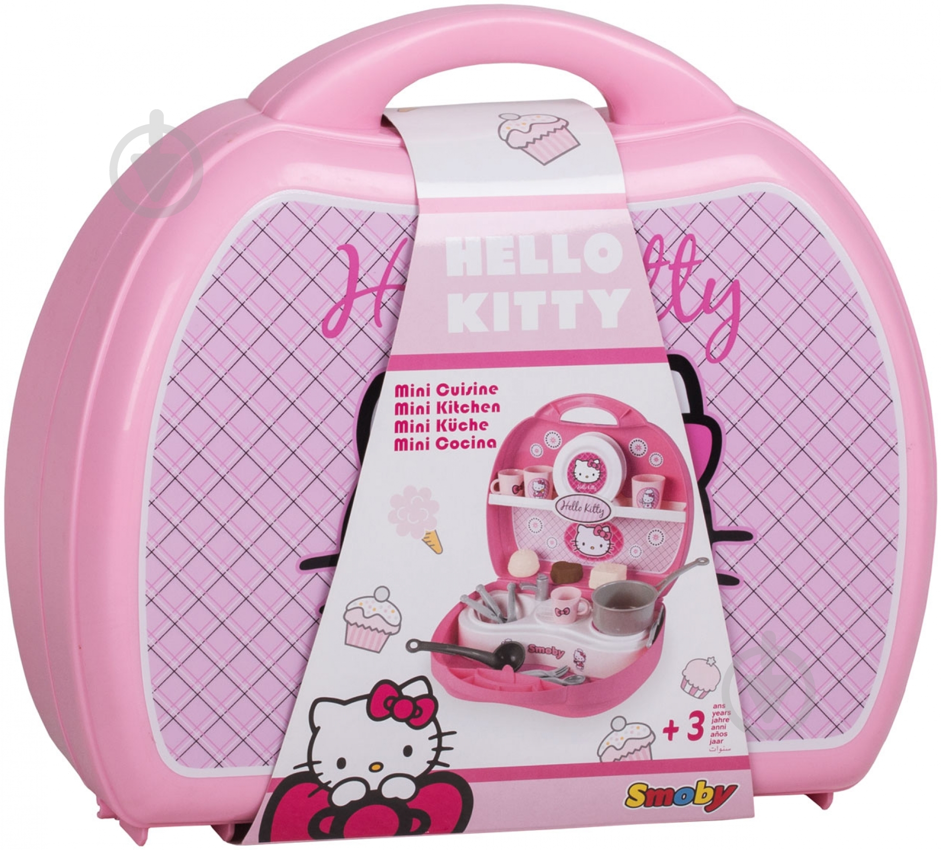 Ігровий набір Smoby Кухня Міні у кейсі Hello Kitty 24782 - фото 1