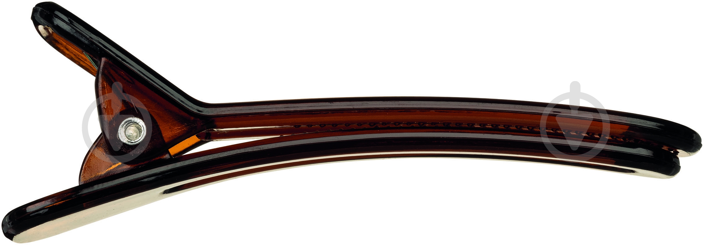 Затискач для волосся TITANIA 8,5см 2шт коричн. - фото 1