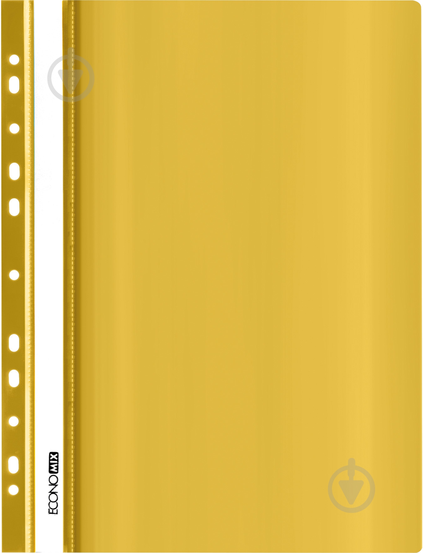 Скоросшиватель А4 Economix с перфорацией, фактура "глянец" желтый E31510-05 Economix - фото 1