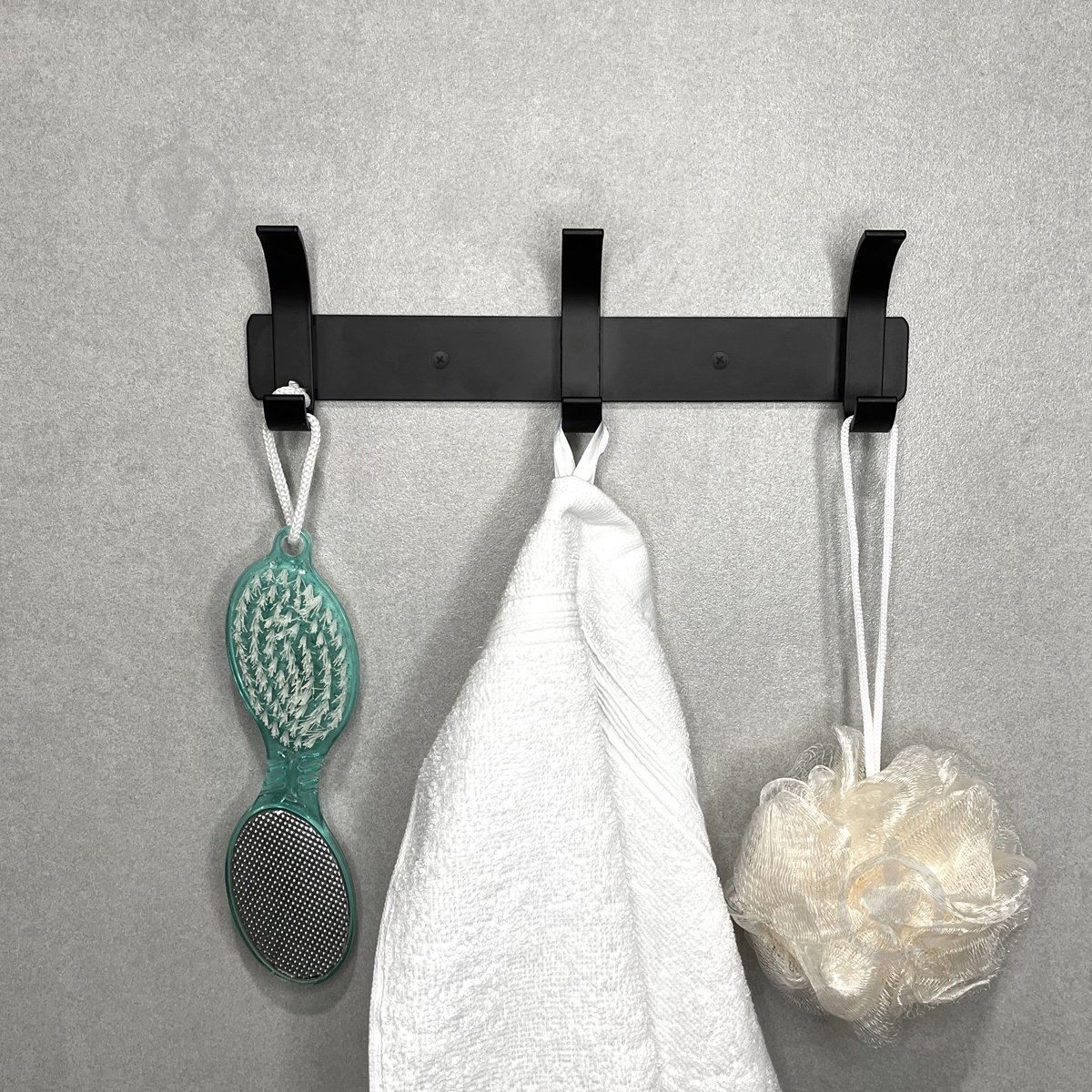 Вешалка с крючками MVM HA-04/3 black - фото 6