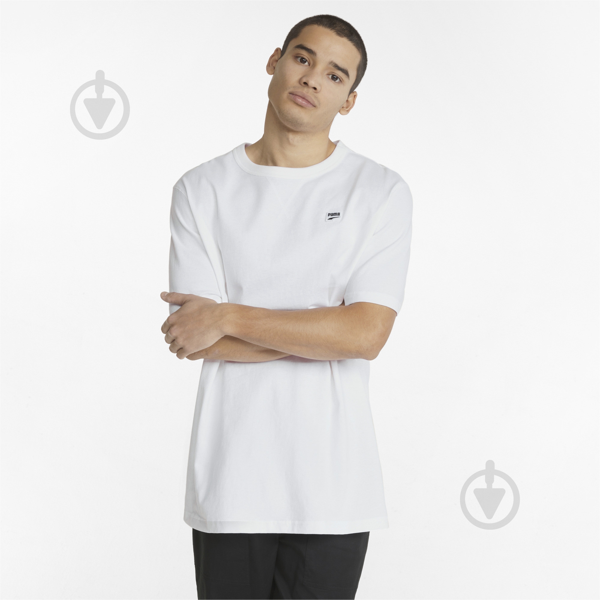 Футболка Puma Downtown Tee 53428002 р.S белый - фото 1 Футболка Puma Downtown Tee 53428002 р.S белый - фото 1