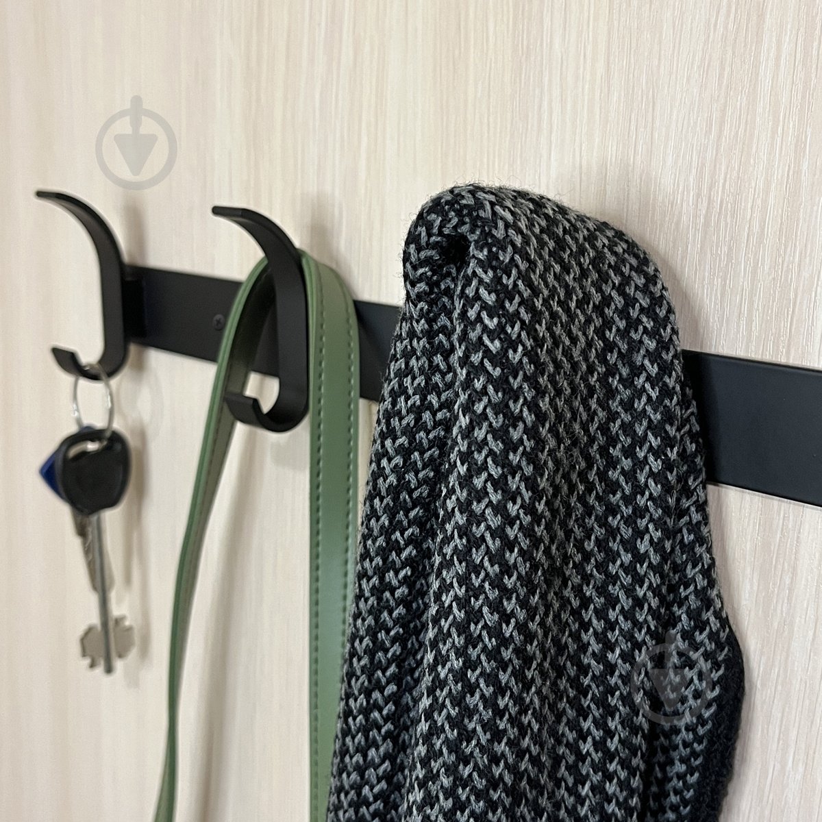 Вешалка с крючками MVM HA-04/5 black - фото 9 Вешалка с крючками MVM HA-04/5 black - фото 9