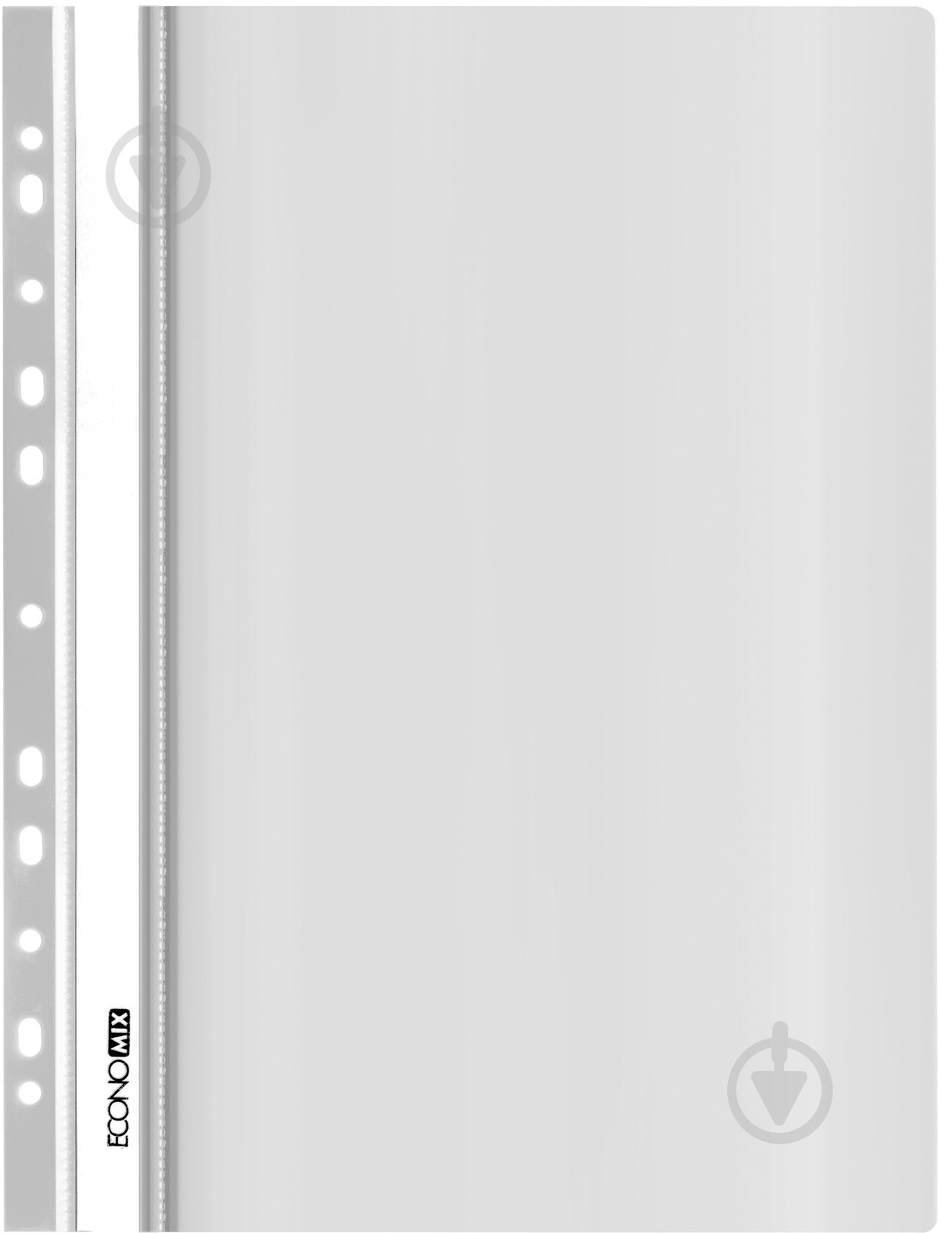 Скоросшиватель А4 Economix с перфорацией, фактура "глянец" белый E31510-14 Economix - фото 1