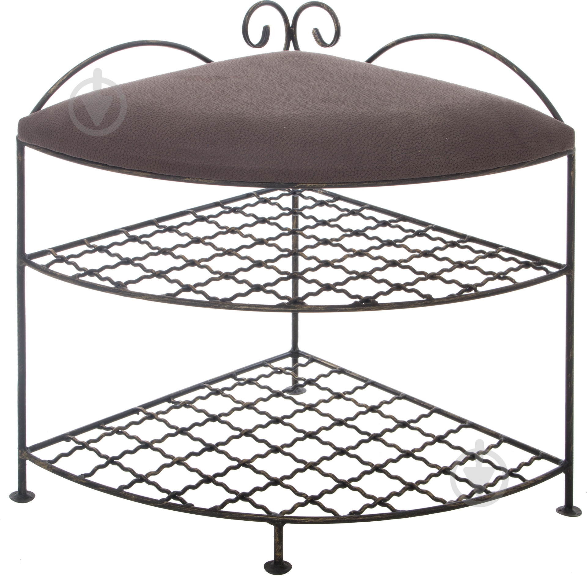 Подставка для обуви Метал Арт Милан 450x450x540 мм коричневый (80358027) - фото 2