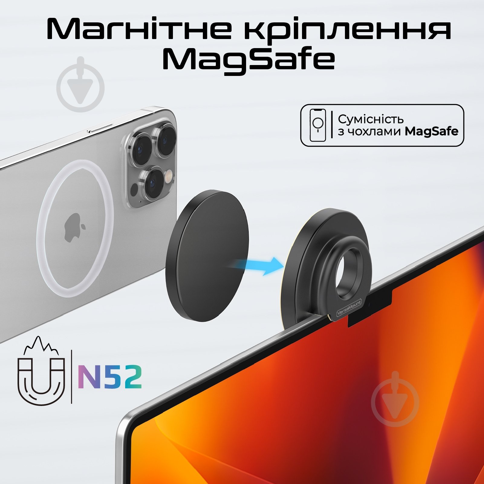 Держатель для телефона Promate VersaMount black - фото 3 Держатель для телефона Promate VersaMount black - фото 3