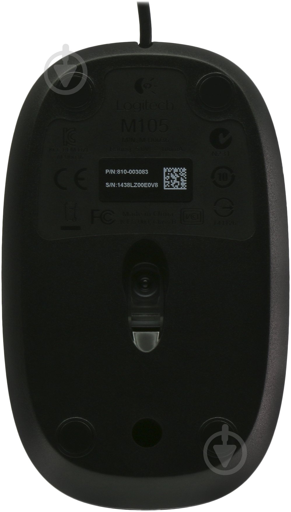 Мишка Logitech Corded Mouse M105 black (910-002943) - фото 5 Мишка Logitech Corded Mouse M105 black (910-002943) - фото 5