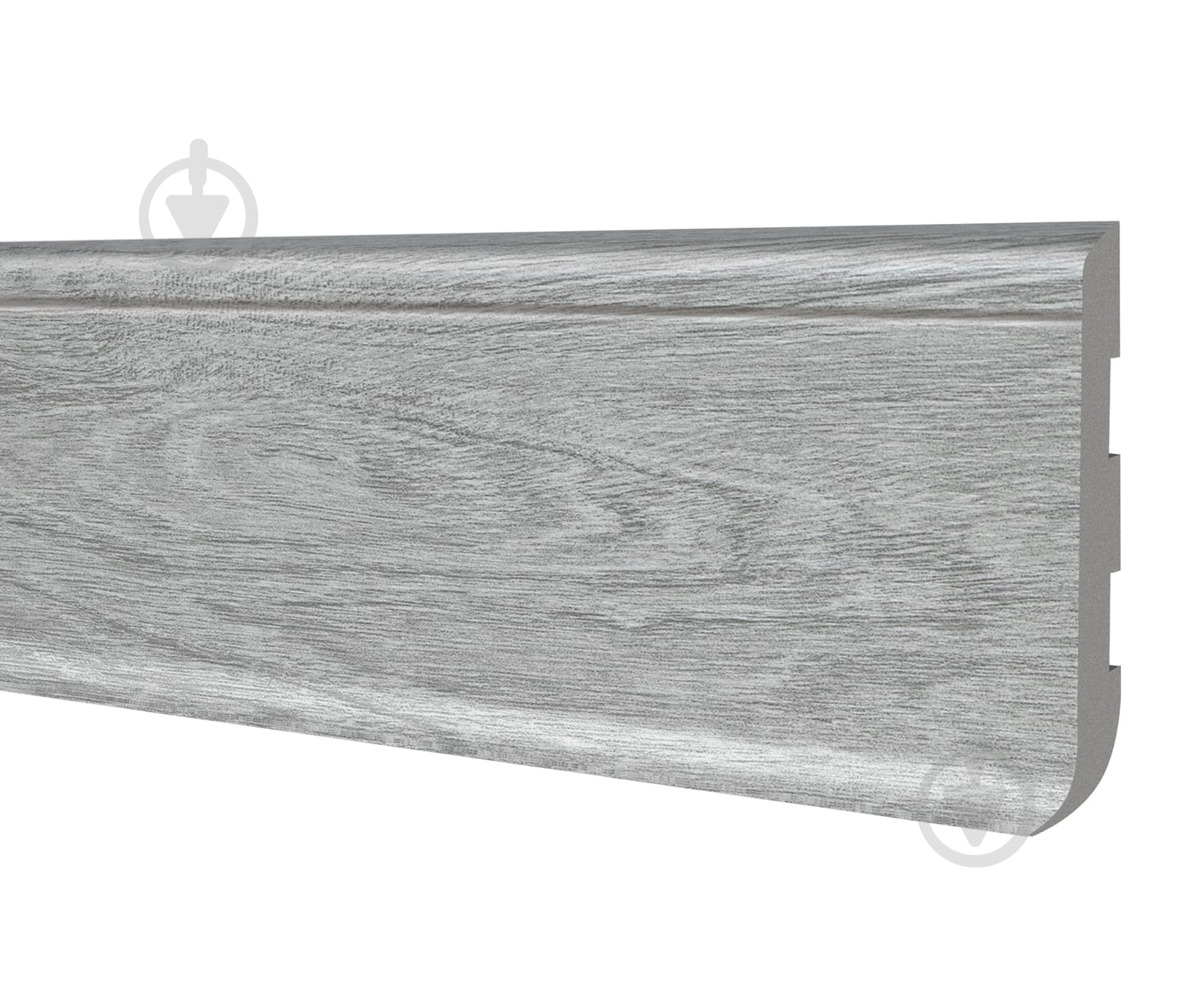 Плинтус FLOOR DECOR Slim дуб светло-серый 2500x80х7 мм - фото 1