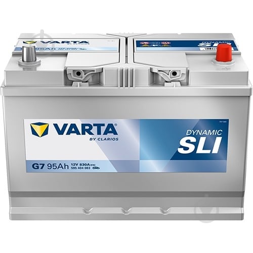 Акумулятор автомобільний Varta Dynamic SLI G7 (95а/г) 95Ah 830A 12V «+» праворуч (595404083) - фото 1