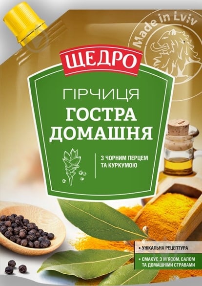 Гірчиця ЩЕДРО Гостра домашня 120 г - фото 2 Гірчиця ЩЕДРО Гостра домашня 120 г - фото 2