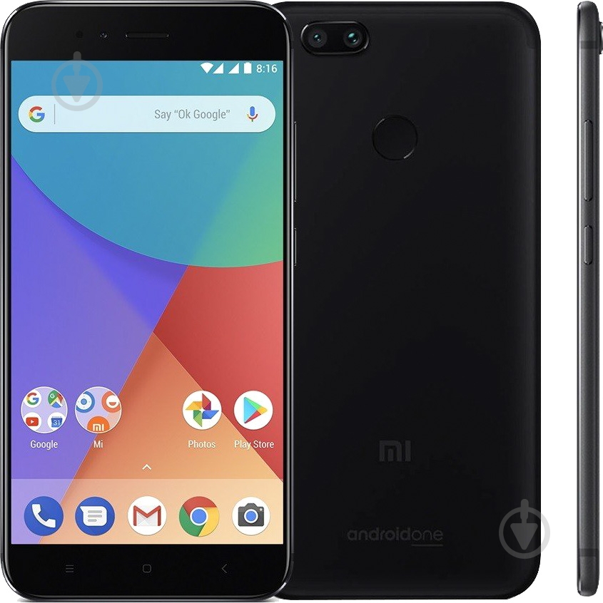 Смартфон Xiaomi Mi A1 4/32GB black - фото 4