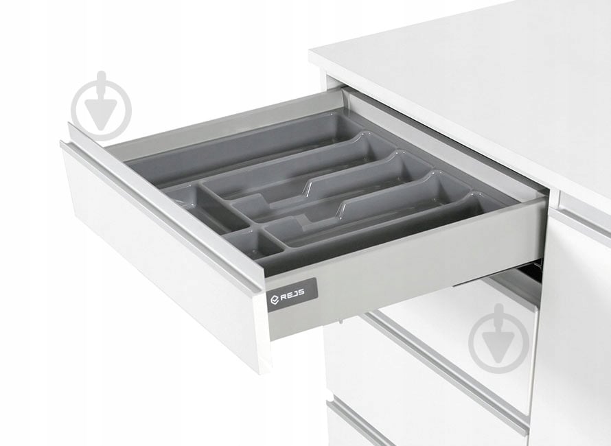 Лоток для столовых приборов Rejs UNI 530x430x45 мм фасад 600 мм пластиковый серый ТЕ13.2504.05.036 - фото 4 Лоток для столовых приборов Rejs UNI 530x430x45 мм фасад 600 мм пластиковый серый ТЕ13.2504.05.036 - фото 4