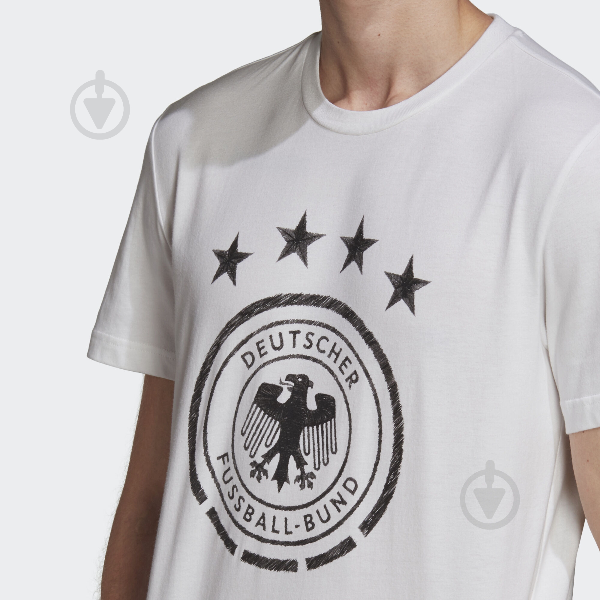 Футболка Adidas DFB DNA GR TEE FI1464 р.M белый - фото 7
