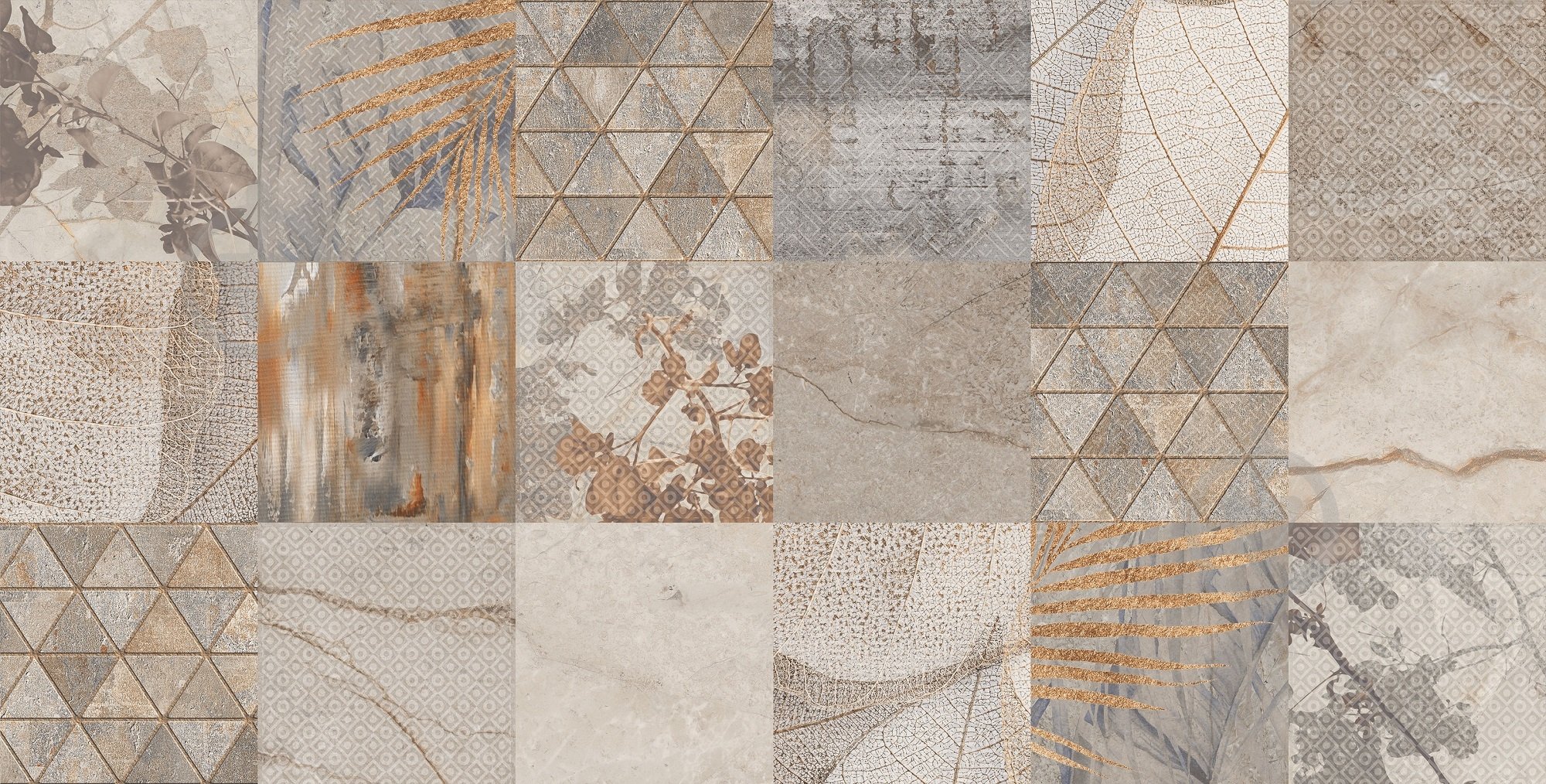 Декор Armina Patchwork W\DEC M NR Glossy 30,8x60,8 см - фото 4