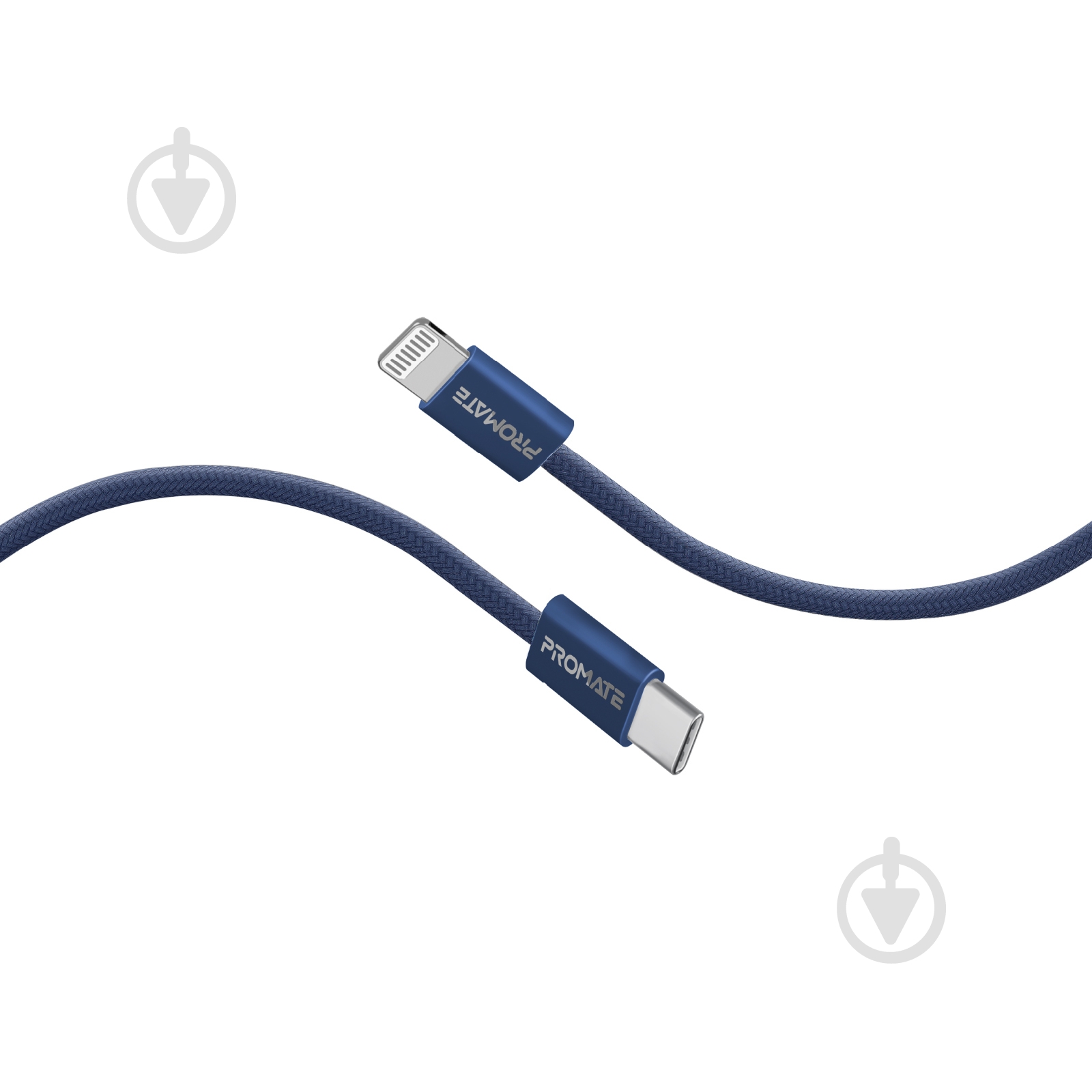 Кабель Promate EcoLine-Ci120 USB-C to Lightning 27W Power Delivery 1,2 м синий (ecoline-ci120.navy) - фото 1 Кабель Promate EcoLine-Ci120 USB-C to Lightning 27W Power Delivery 1,2 м синий (ecoline-ci120.navy) - фото 1