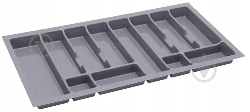 Лоток для столових приборів Rejs UNI 830x430x45 мм фасад 900 мм пластиковий сірий TE13.0206.05.036 - фото 1