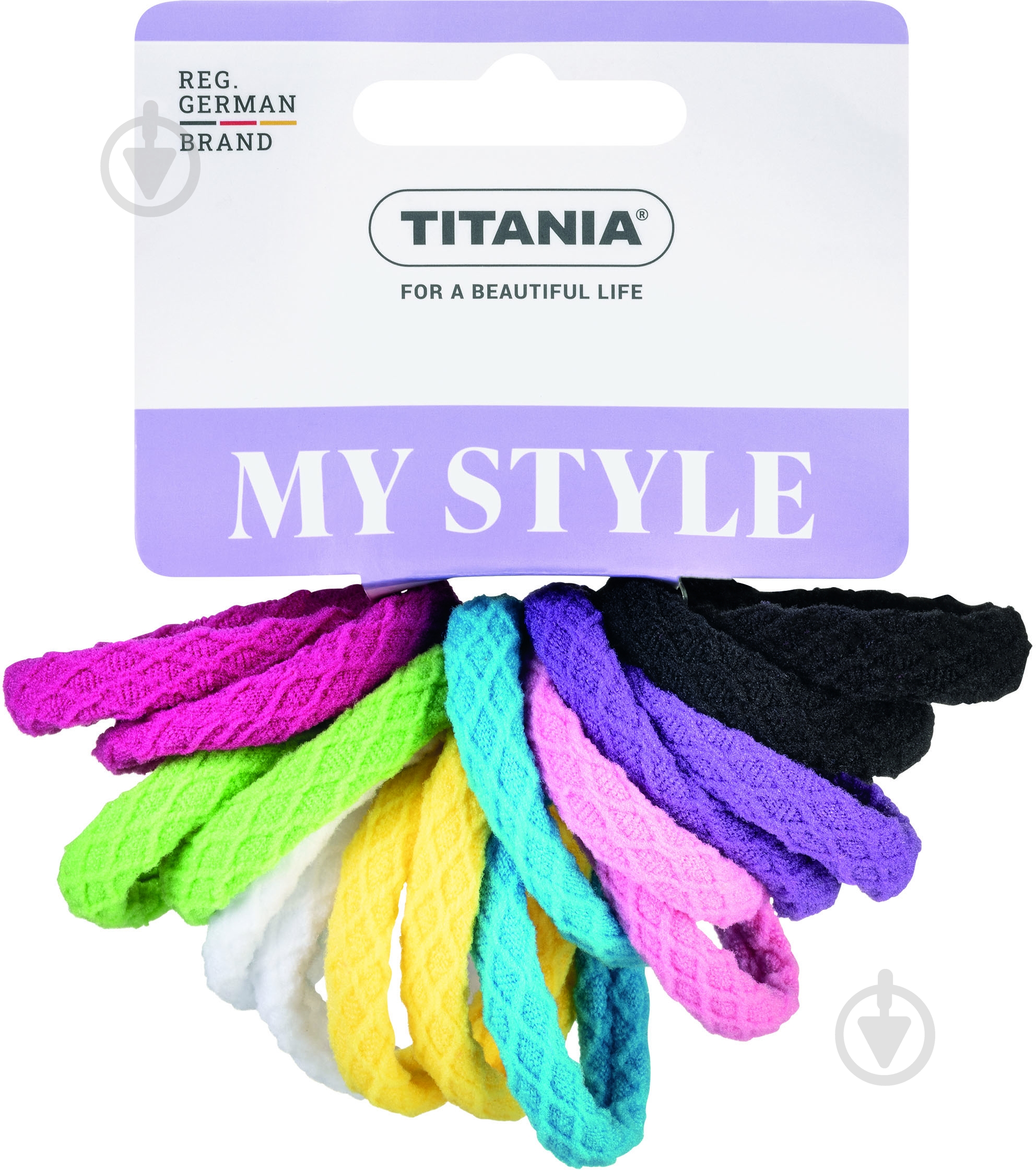 Резинка для волос TITANIA 16 шт.. 4 см 7827 STYLE 16 шт. - фото 1