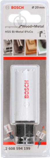 Коронка биметаллическая Bosch BiM 20 мм Progressor 2608594199 - фото 1