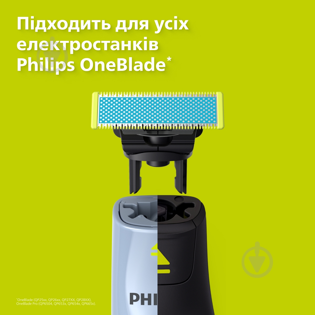 Леза змінні Philips OneBlade QP225/50 2 шт - фото 11