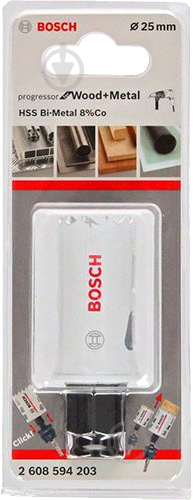 Коронка биметаллическая Bosch BiM 25 мм Progressor 2608594203 - фото 2