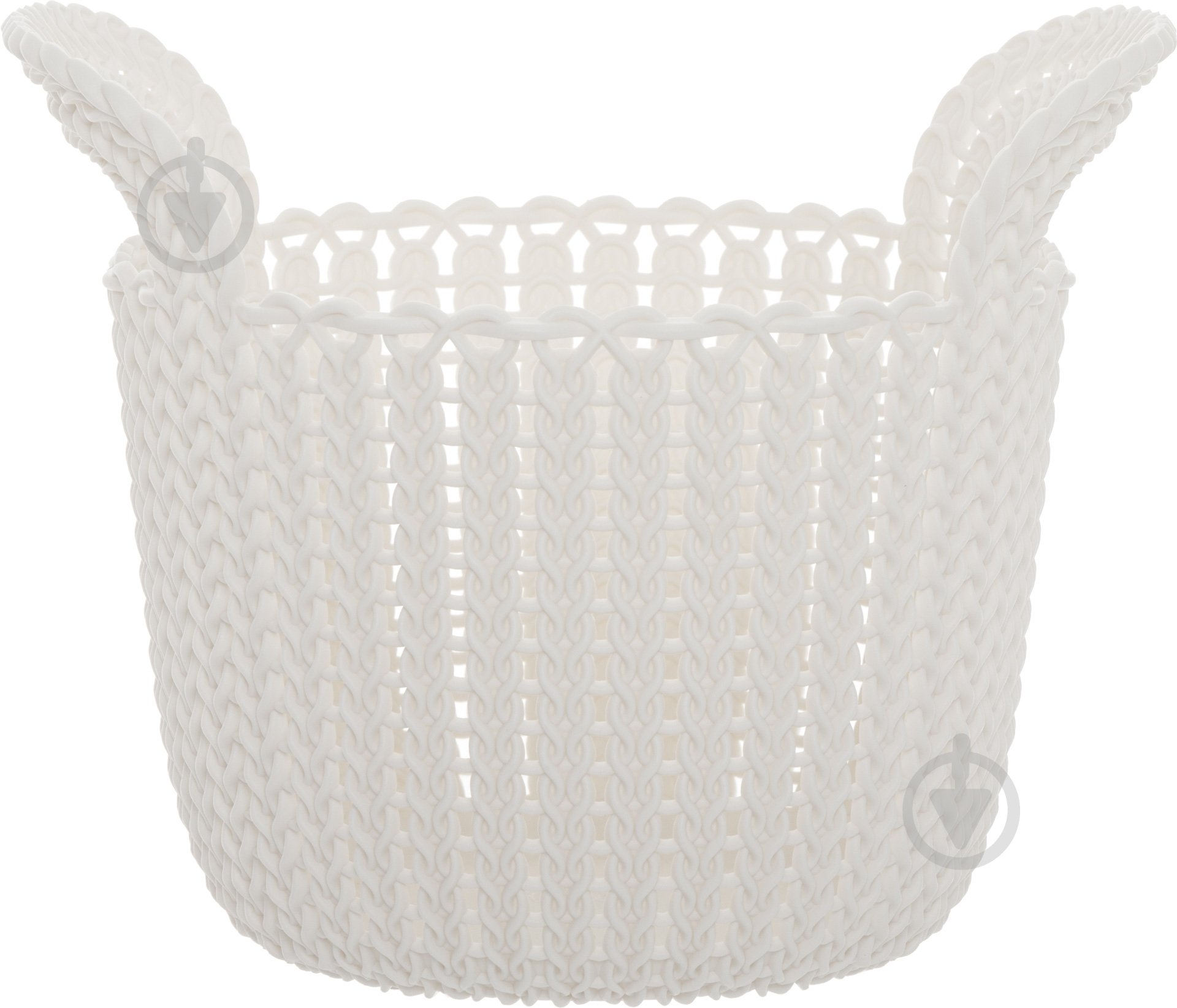 Кошик для зберігання Curver Knit XS круглий білий 190x190x230 мм - фото 2