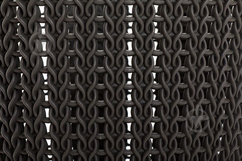 Кошик для зберігання пластиковий Curver 226398 Knit XS круглий коричневий 190x190x230 мм - фото 3