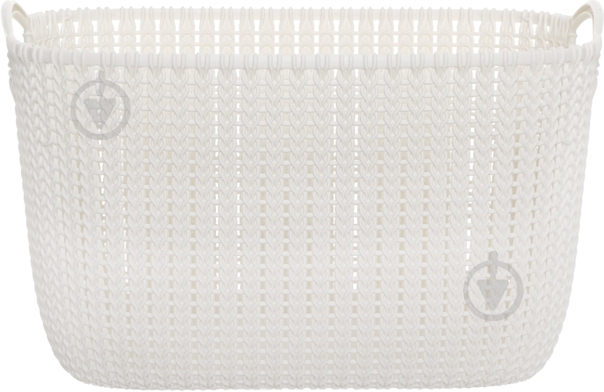 Кошик для зберігання пластиковий Curver 226379 Knit L прямокутний білий 230x300x400 мм - фото 2