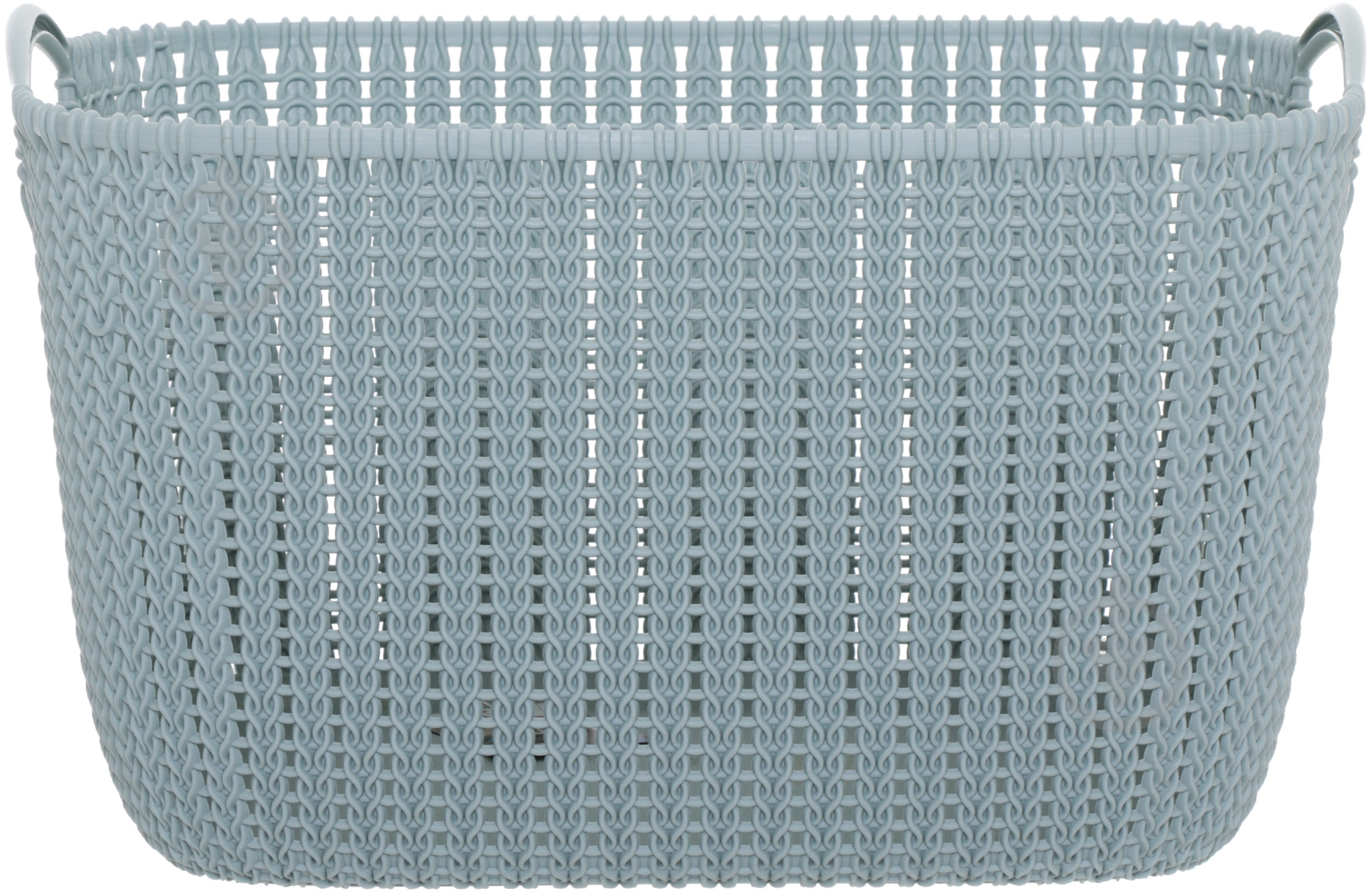 Кошик для зберігання пластиковий Curver 226380 Knit L прямокутний блакитний 230x300x400 мм - фото 2