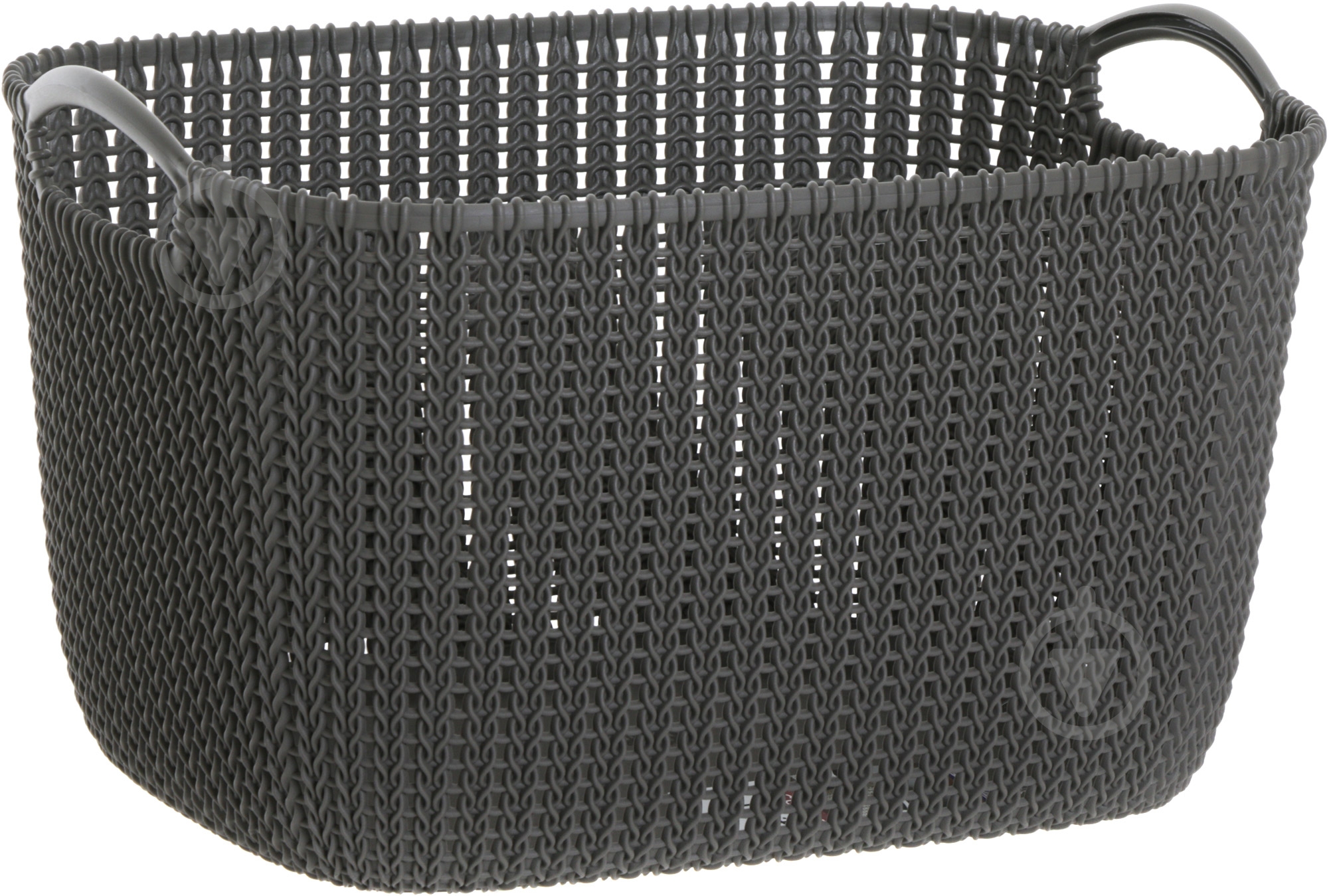 Кошик для зберігання пластиковий Curver 226165 Knit L прямокутний коричневий 230x300x400 мм - фото 1