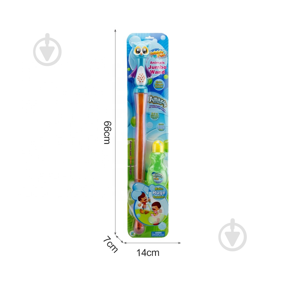 Мильні бульбашки Bubble Fun Велика паличка 237 мл DHOBB10173 - фото 2 Мильні бульбашки Bubble Fun Велика паличка 237 мл DHOBB10173 - фото 2