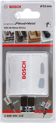 Коронка біметалева Bosch BiM 51 мм Progressor 2608594218 - фото 3