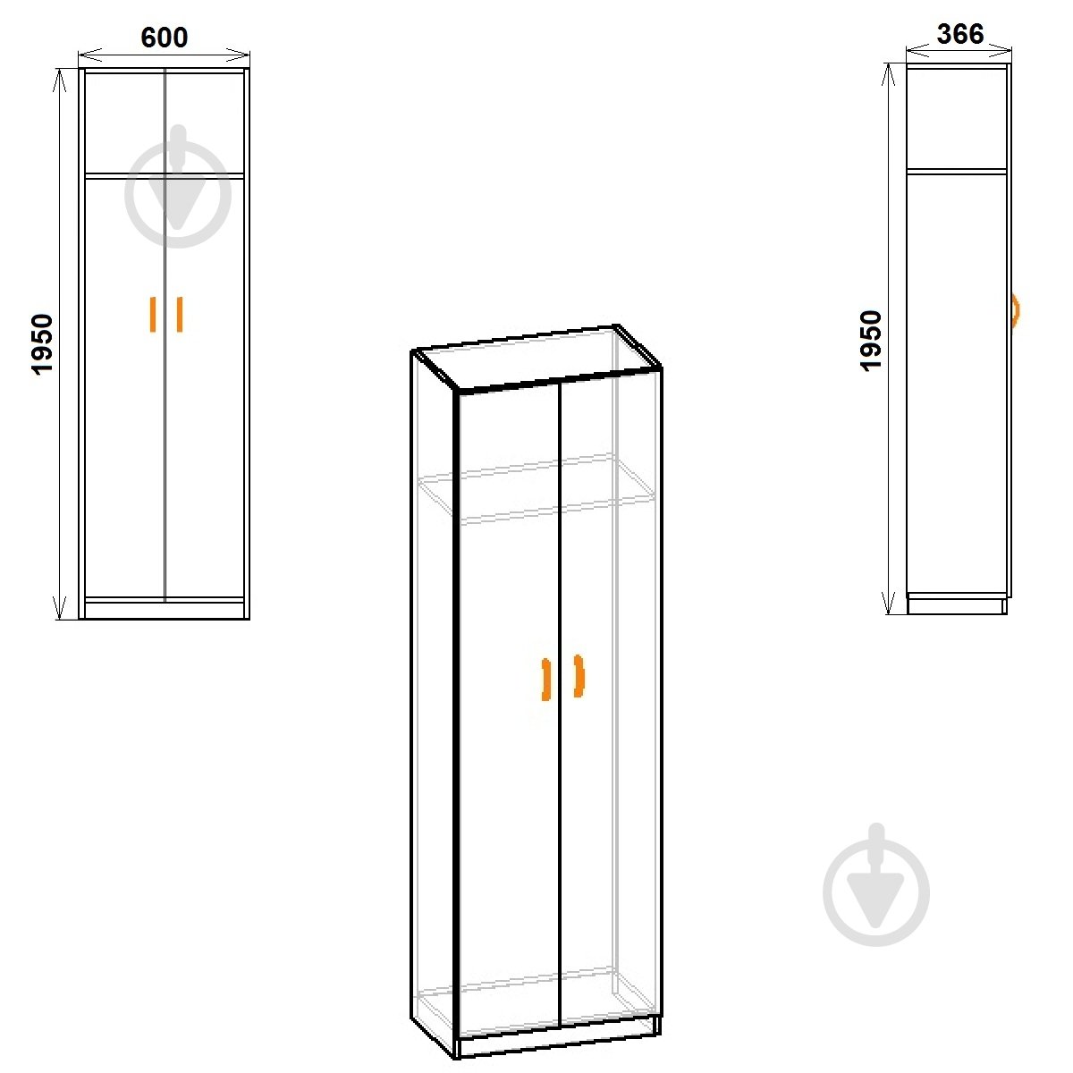 Шкаф Компанит 11 дуб сонома - фото 2