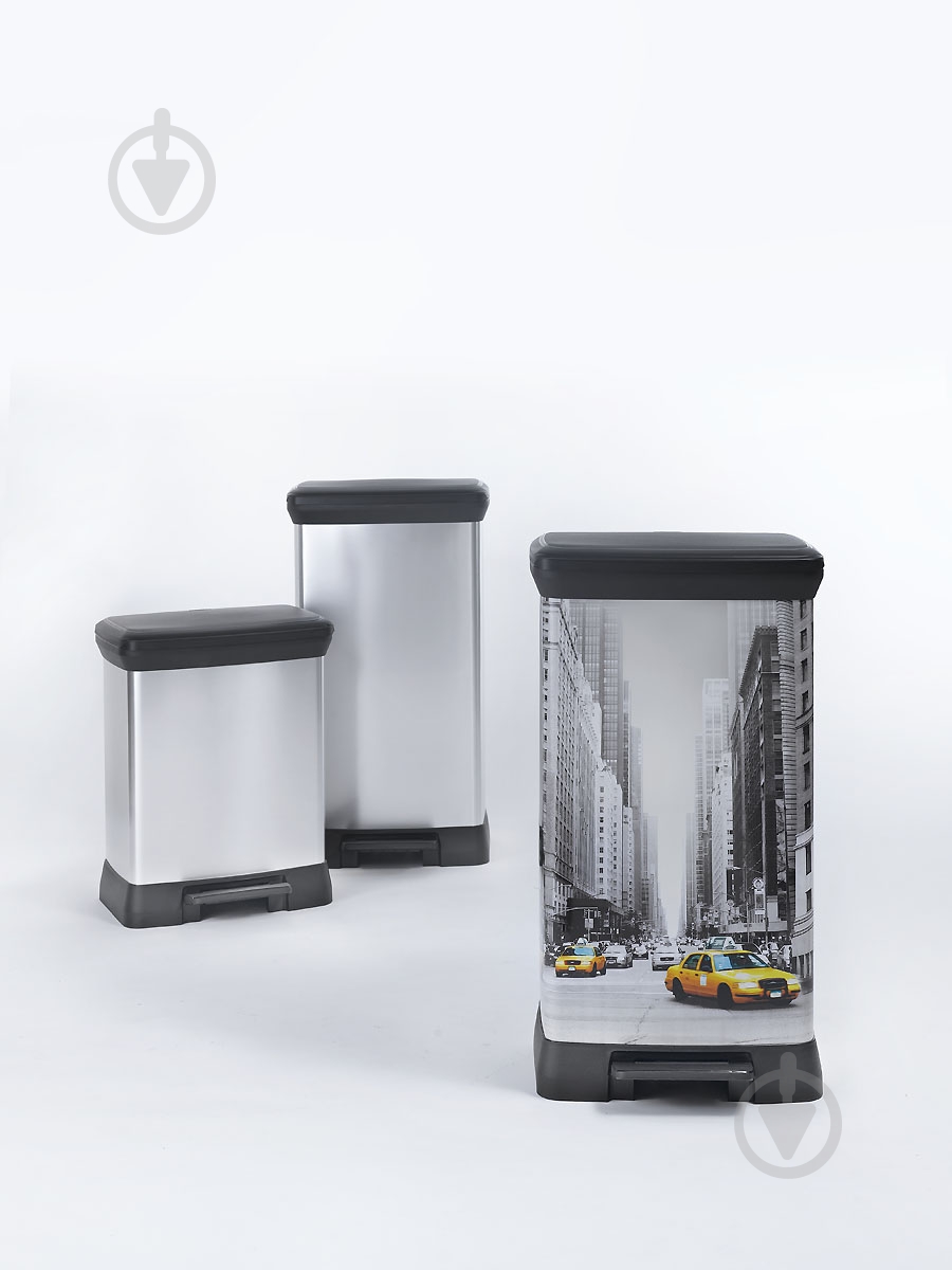 Контейнер для сміття Curver DECO BIN 50 л чорний 196624 - фото 6 Контейнер для сміття Curver DECO BIN 50 л чорний 196624 - фото 6