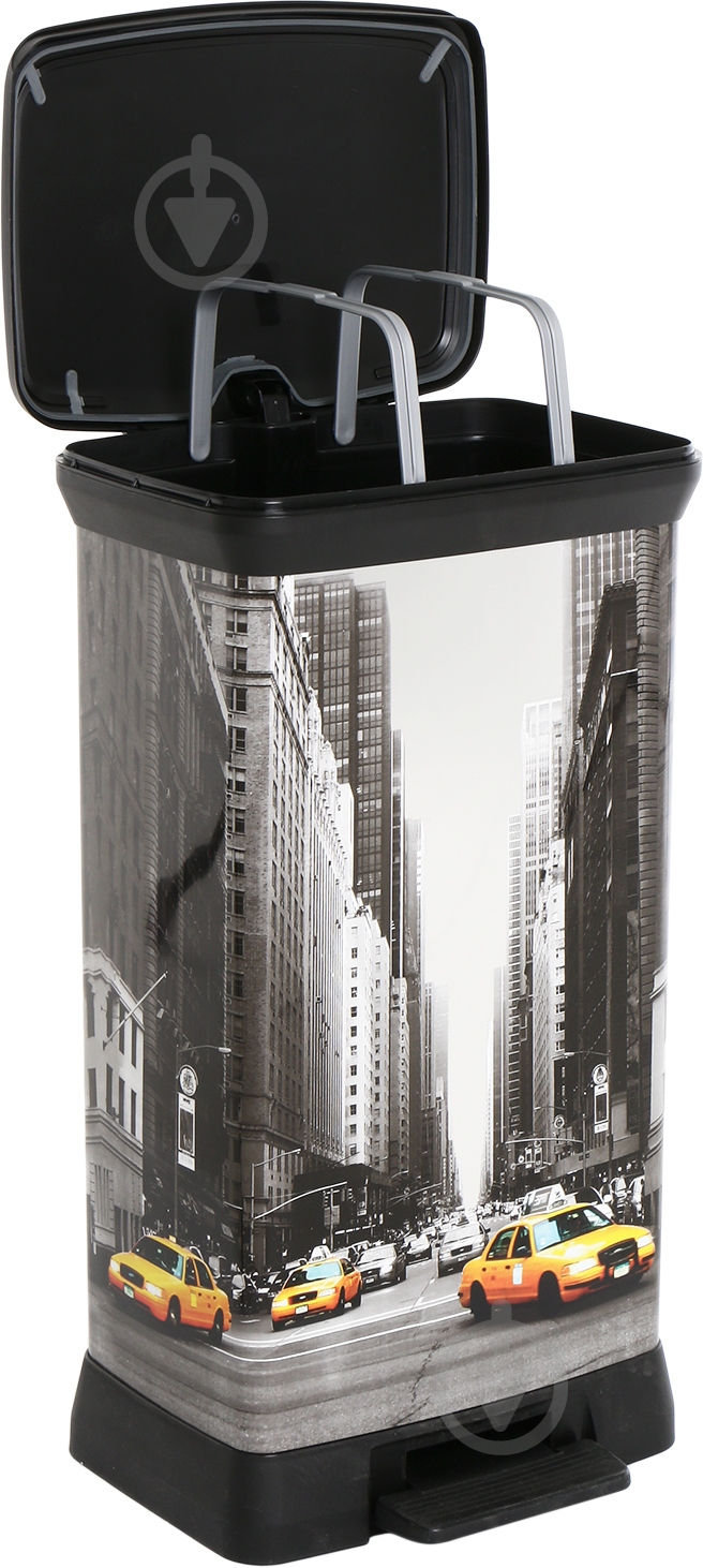 Контейнер для сміття Curver DECO BIN 50 л чорний 196624 - фото 4 Контейнер для сміття Curver DECO BIN 50 л чорний 196624 - фото 4