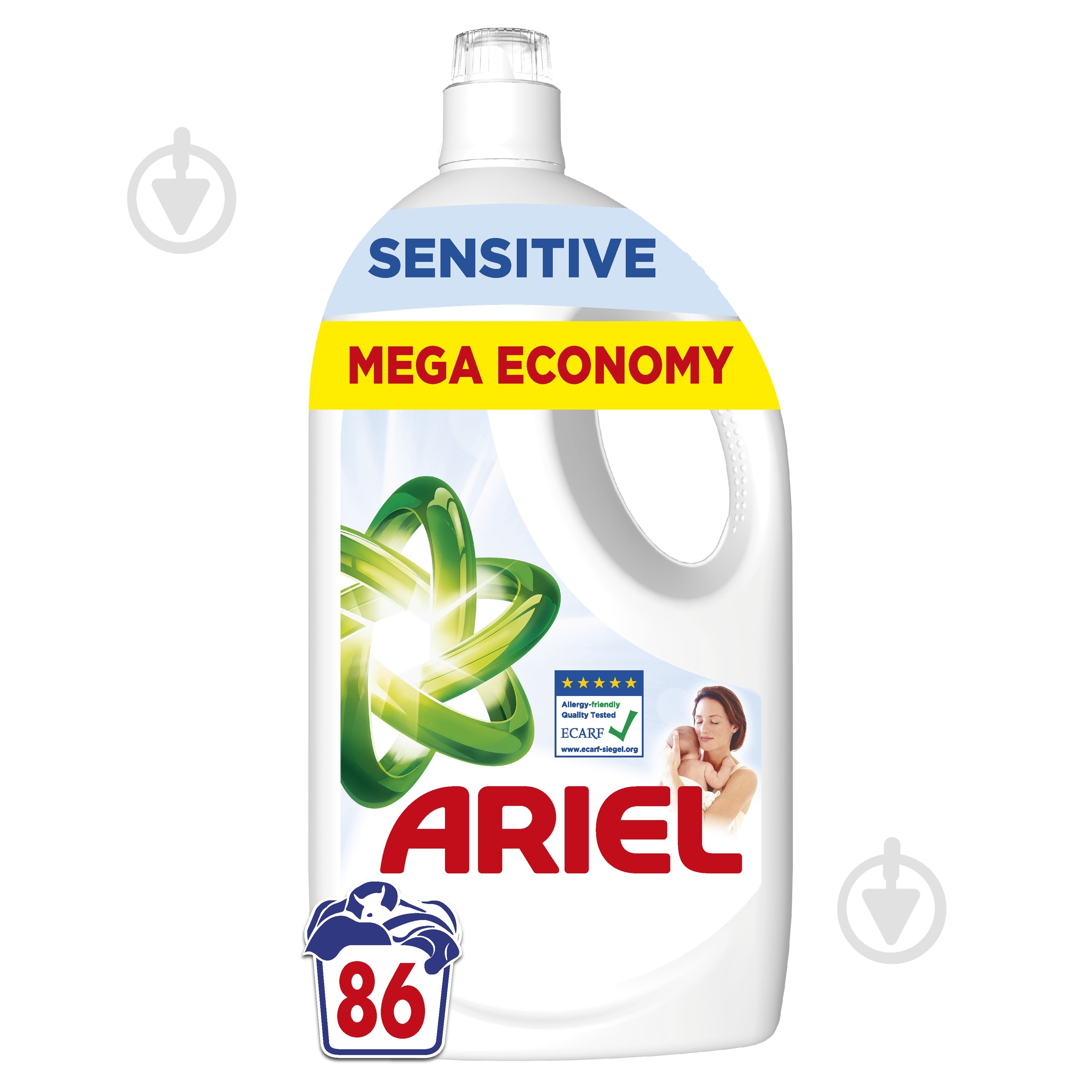Гель для машинного та ручного прання Ariel Для чутливої шкіри 3,87 л - фото 1 Гель для машинного та ручного прання Ariel Для чутливої шкіри 3,87 л - фото 1