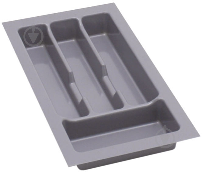 Лоток для столовых приборов Rejs PRO 230x490x45 мм фасад 300 мм пластиковый серый ТЕ13.2664.05.036 - фото 1