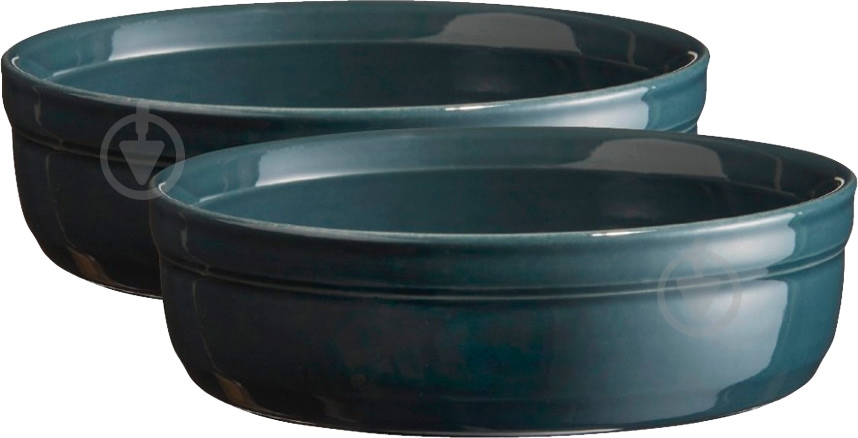 Набор форм Emile Henry для крем-брюле 13 см, 2 шт. темно-бирюзовый - фото 1 Набор форм Emile Henry для крем-брюле 13 см, 2 шт. темно-бирюзовый - фото 1