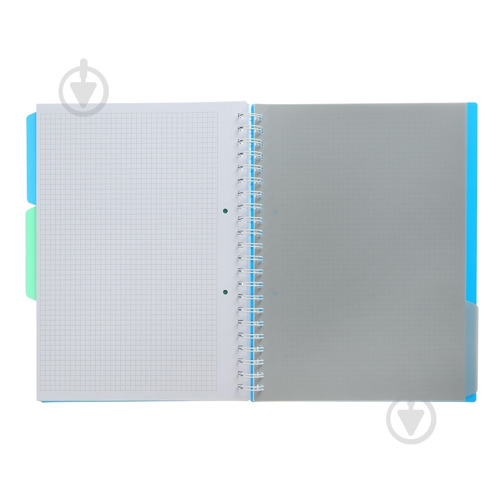 Зошит на пружині Buromax BRIGHT А4 (210x297) 120 арк. клітинка 3 розділювачі синій - фото 4 Зошит на пружині Buromax BRIGHT А4 (210x297) 120 арк. клітинка 3 розділювачі синій - фото 4