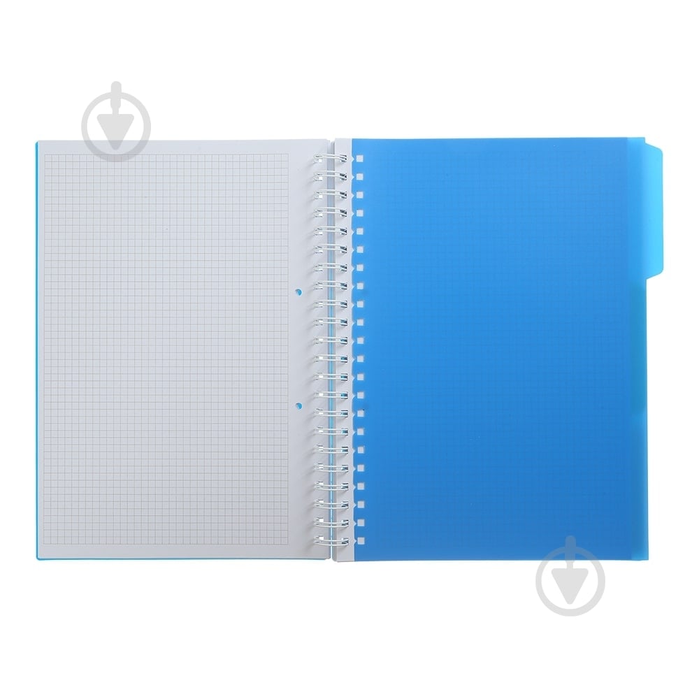 Зошит на пружині Buromax BRIGHT А4 (210x297) 120 арк. клітинка 3 розділювачі синій - фото 3 Зошит на пружині Buromax BRIGHT А4 (210x297) 120 арк. клітинка 3 розділювачі синій - фото 3
