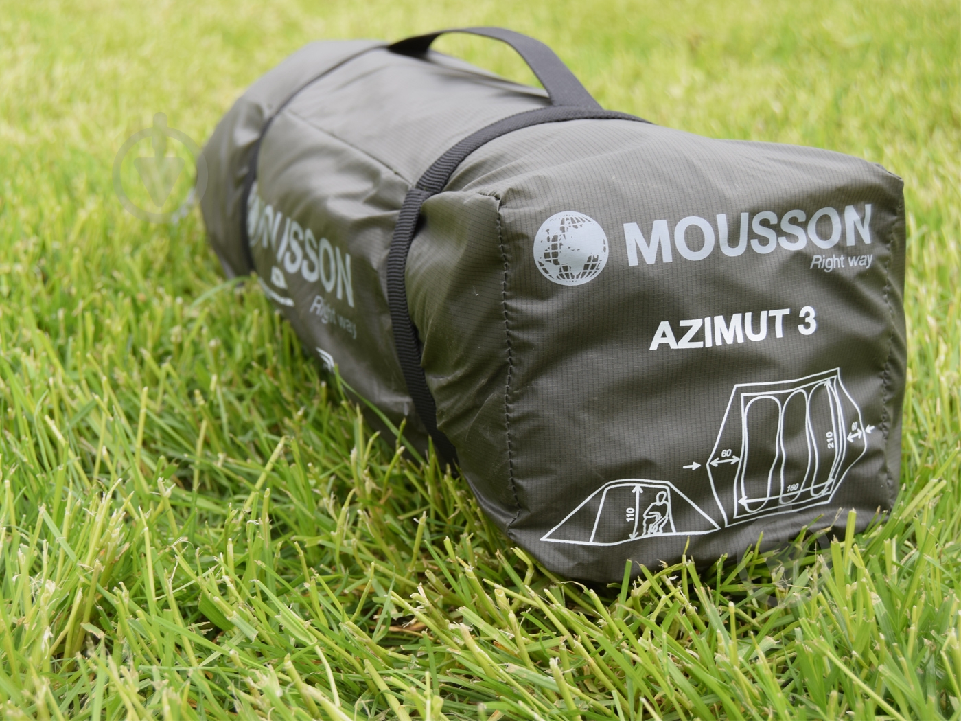 Намет туристичний Mousson Azimut 3 khaki - фото 3