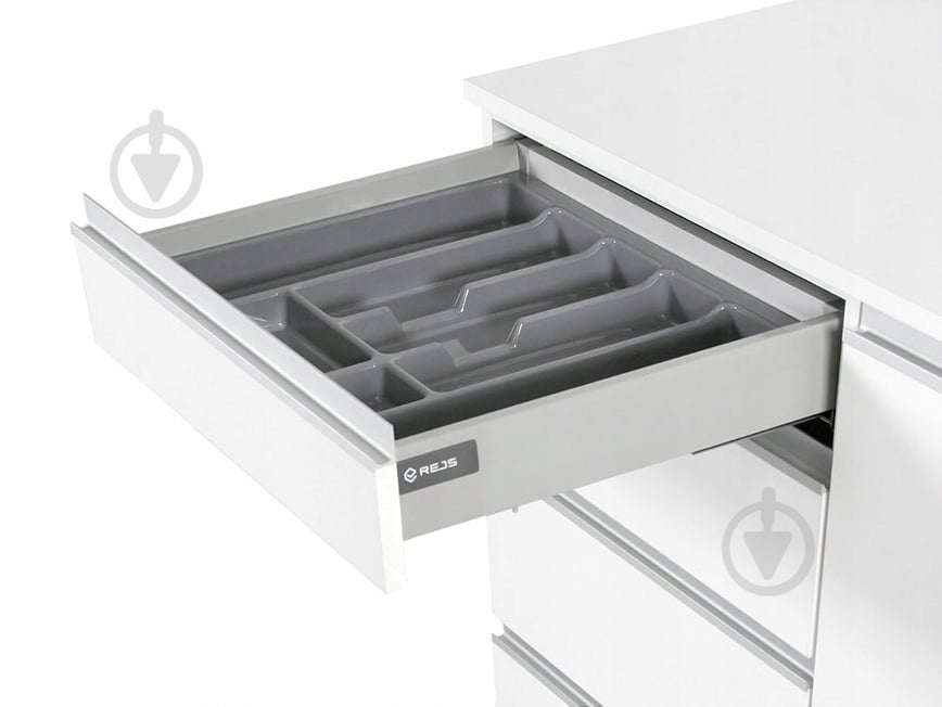 Лоток для столових приборів Rejs PRO 430x490x45 мм фасад 500 мм пластиковий сірий ТЕ13.2666.05.036 - фото 5 Лоток для столових приборів Rejs PRO 430x490x45 мм фасад 500 мм пластиковий сірий ТЕ13.2666.05.036 - фото 5