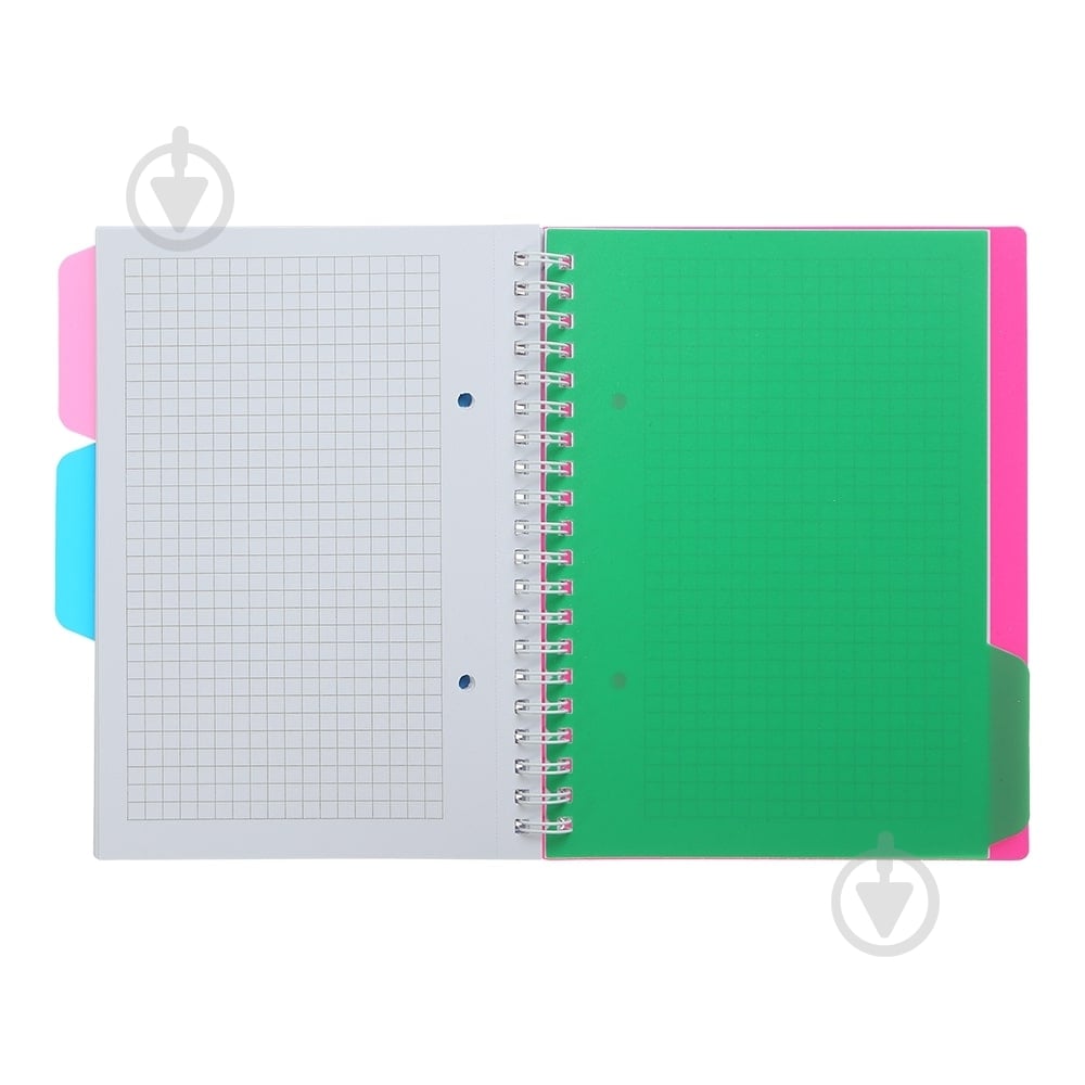 Тетрадь на пружине Buromax BRIGHT В6 (128x182) 100 лист. клетка 3 разделителя розовая - фото 5 Тетрадь на пружине Buromax BRIGHT В6 (128x182) 100 лист. клетка 3 разделителя розовая - фото 5