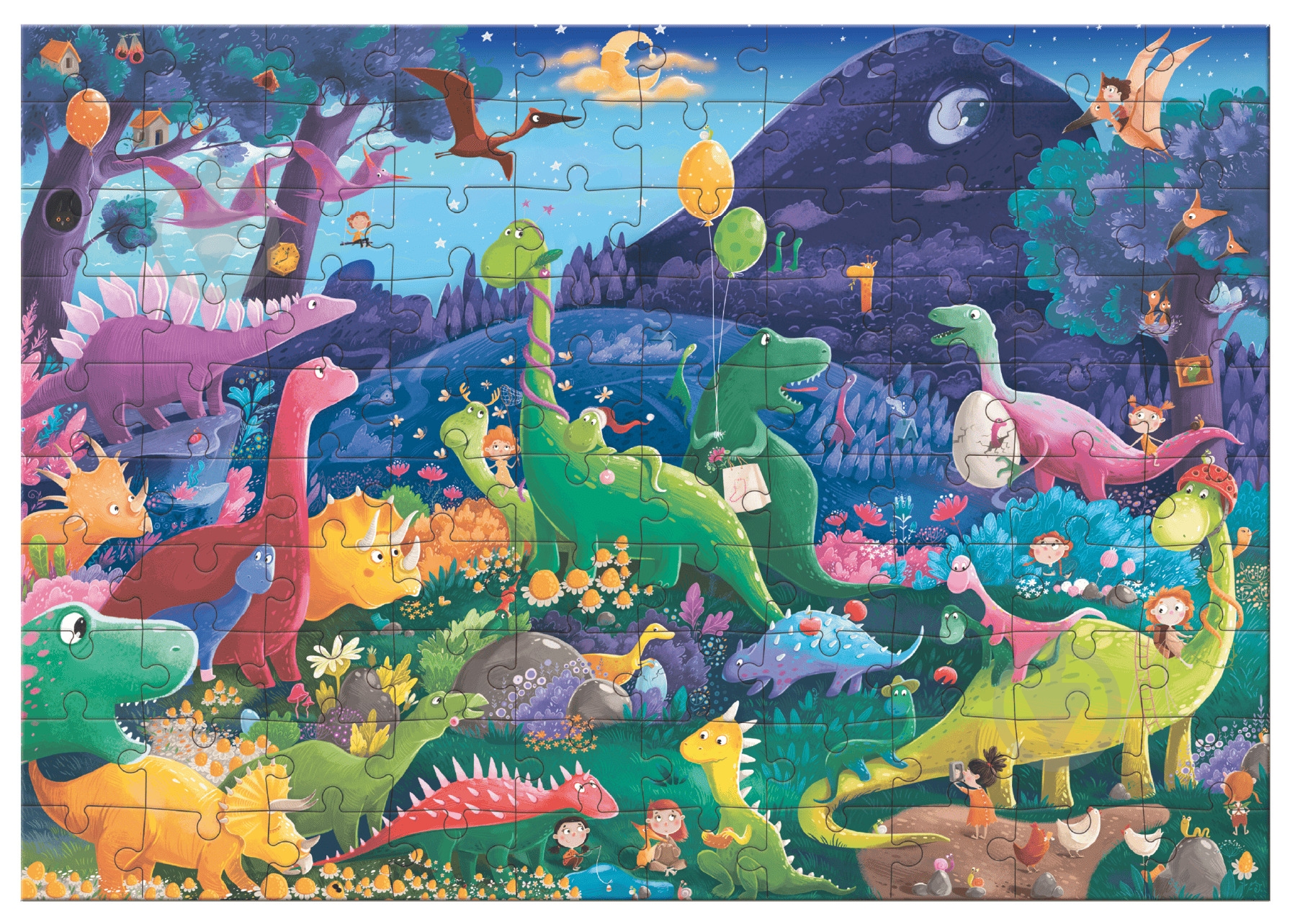 Гра-пазл DoDo Шукай та знаходь Країна динозаврів, 100 елементів 300669 - фото 4