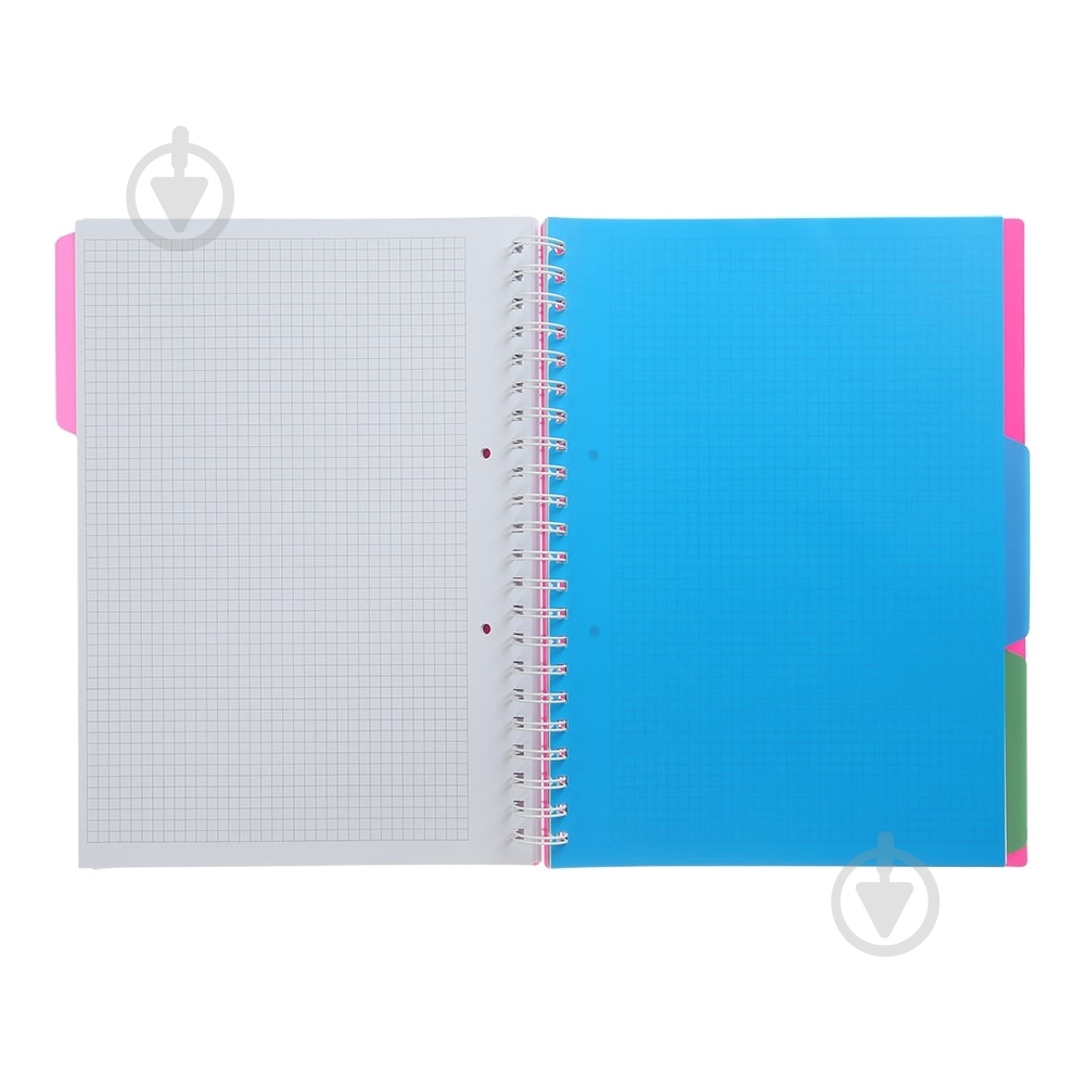 Тетрадь на пружине Buromax BRIGHT А4 (210x297) 120 лист. клетка 3 разделителя розовый BM.24345912-10 - фото 4 Тетрадь на пружине Buromax BRIGHT А4 (210x297) 120 лист. клетка 3 разделителя розовый BM.24345912-10 - фото 4