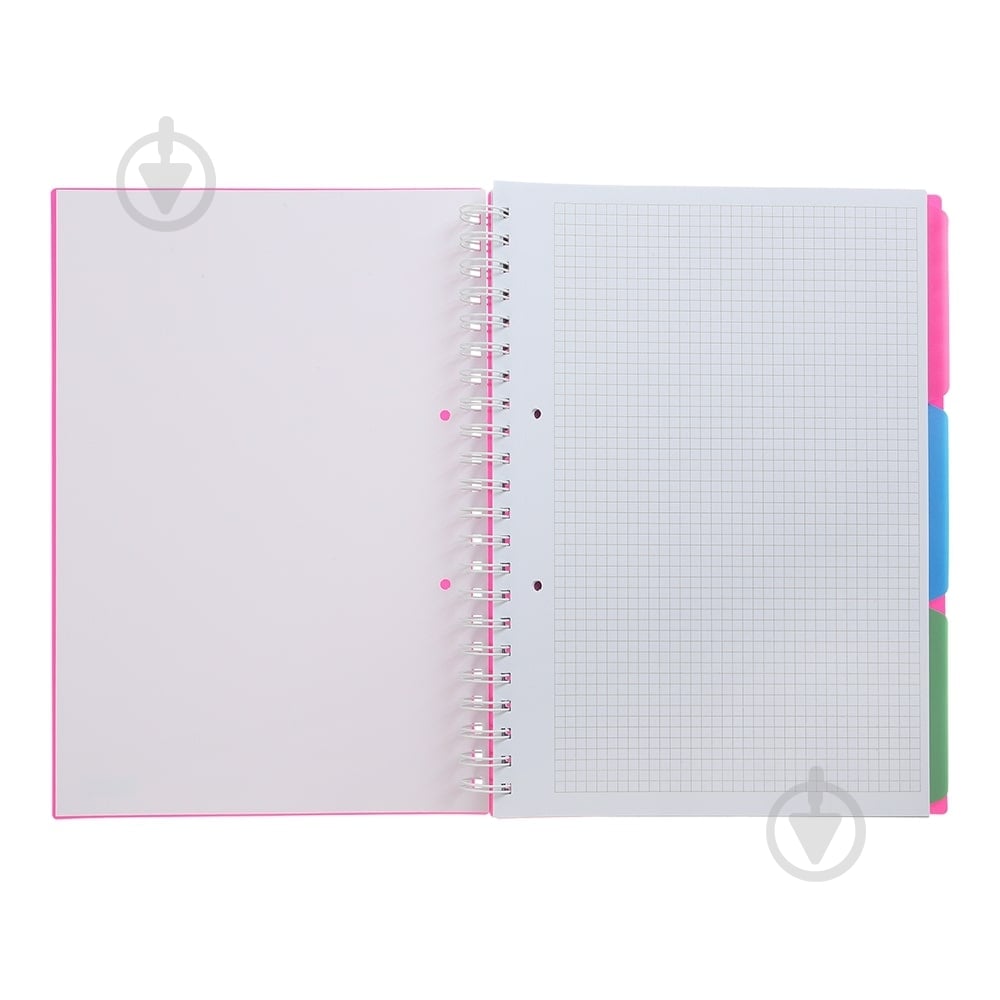 Тетрадь на пружине Buromax BRIGHT А4 (210x297) 120 лист. клетка 3 разделителя розовый BM.24345912-10 - фото 5 Тетрадь на пружине Buromax BRIGHT А4 (210x297) 120 лист. клетка 3 разделителя розовый BM.24345912-10 - фото 5